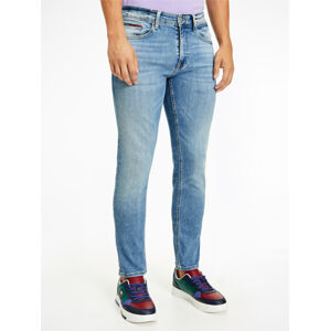 Tommy Jeans pánské světle modré džíny AUSTIN - 32/32 (1AB)